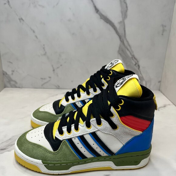 Rare AUTOGRAPHED adidas Rivalry Hi Hebru Brantley x BBC Flyboy Mens 6 / Womens 8 main image 13